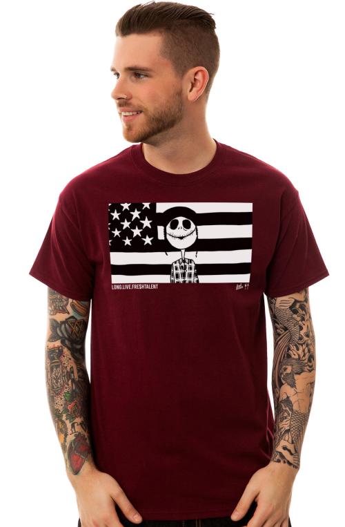 The Long Live FT Tee in Maroon