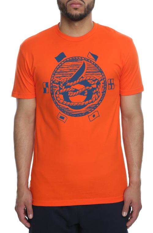 The Trading Mono Tee in Orange