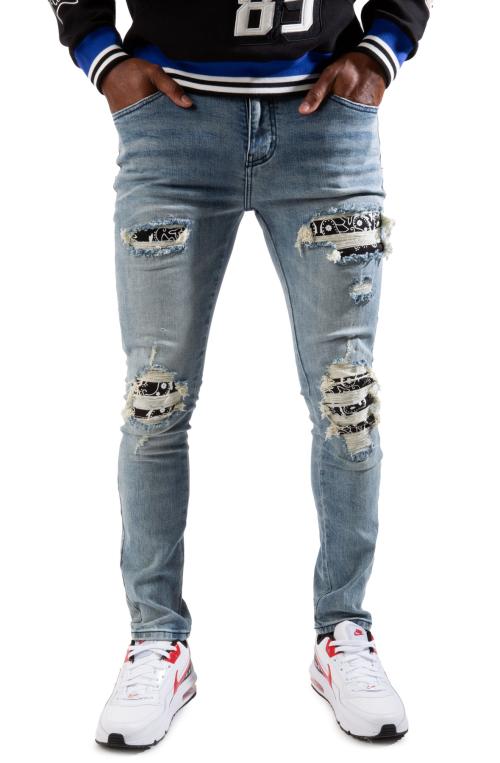 Paisley Ripped Jean